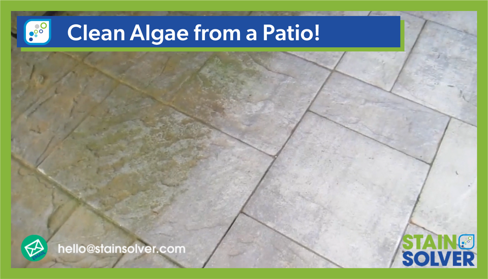 How to Remove Green Algae from Brick, Concrete, and Stone Patios with Stain Solver