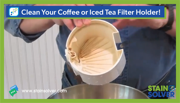 How to Remove Tea and Coffee Stains from a Filter Basket with Stain Solver
