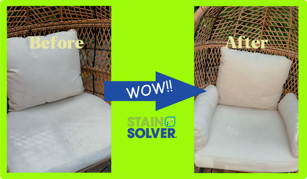 How to Clean Outdoor Cushions: Nush’s Stain Solver Patio Chair Refresh