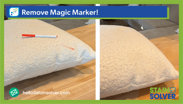 How to Remove a Fresh Magic Marker Stain from a Pillow
