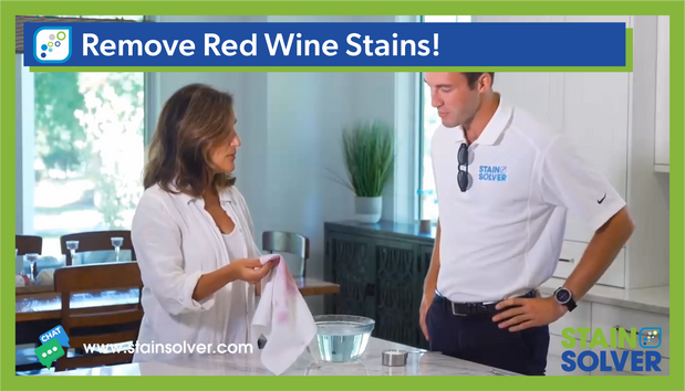 How to Get Red Wine Out of White Napkins and Table Linens with Stain Solver