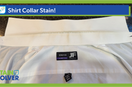 How to Remove Collar Stains from a White Shirt with Stain Solver