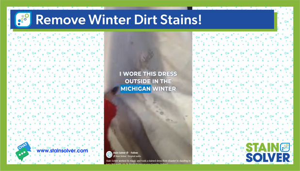 How to Remove Winter Dirt and Salt Stains from White Clothing with Stain Solver